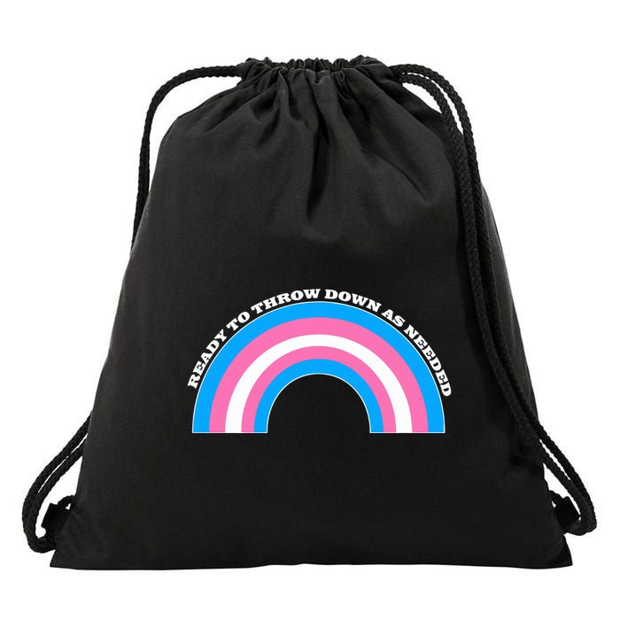 Ready To Throw Down As Needed Drawstring Bag