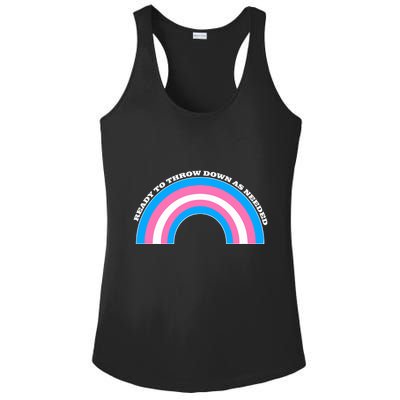Ready To Throw Down As Needed Ladies PosiCharge Competitor Racerback Tank