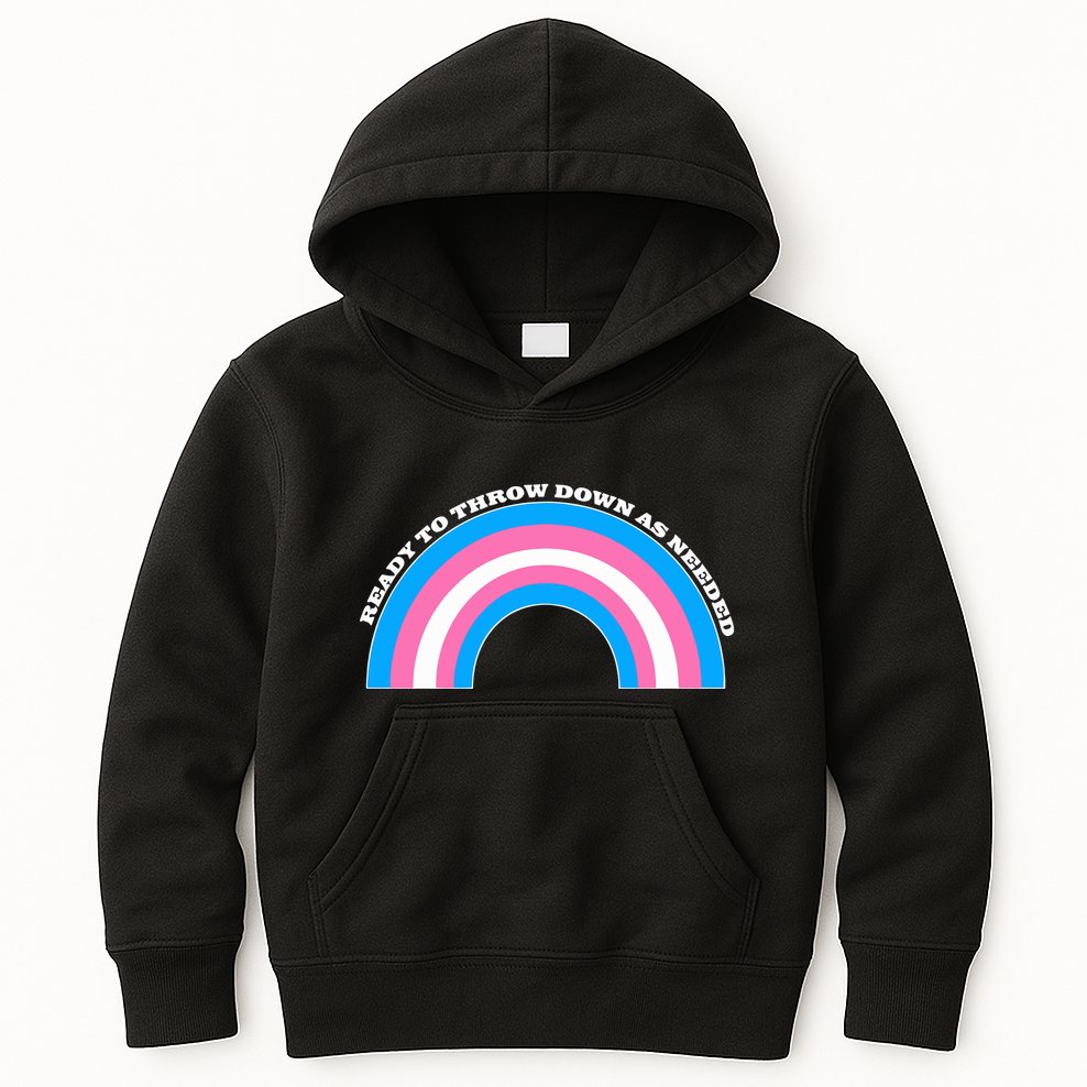 Ready To Throw Down As Needed Kids Hoodie