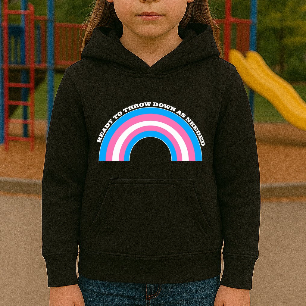 Ready To Throw Down As Needed Kids Hoodie
