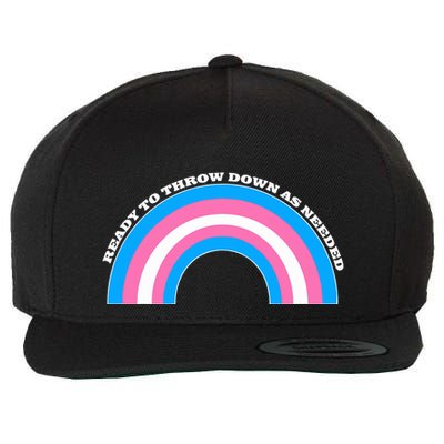 Ready To Throw Down As Needed Wool Snapback Cap