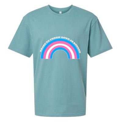 Ready To Throw Down As Needed Sueded Cloud Jersey T-Shirt
