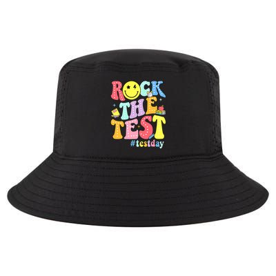 Rock The Test Testing Day Retro Motivational Teacher Student Cool Comfort Performance Bucket Hat