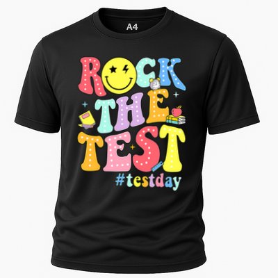 Rock The Test Testing Day Retro Motivational Teacher Student Performance Shirt