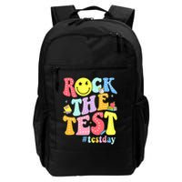 Rock The Test Testing Day Retro Motivational Teacher Student Backpack