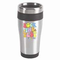 Rock The Test Testing Day Retro Motivational Teacher Student 16oz Travel Tumbler