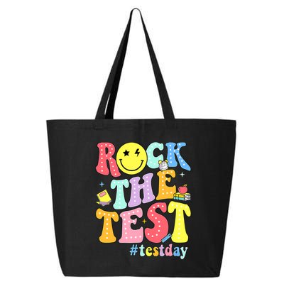 Rock The Test Testing Day Retro Motivational Teacher Student 25L Jumbo Tote