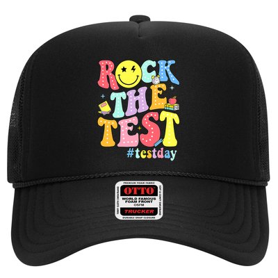Rock The Test Testing Day Retro Motivational Teacher Student Trucker Hat