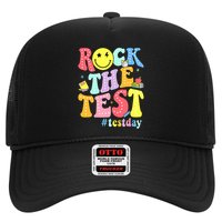 Rock The Test Testing Day Retro Motivational Teacher Student Hat