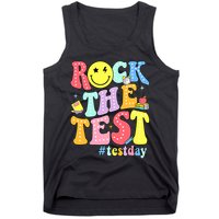 Rock The Test Testing Day Retro Motivational Teacher Student Tank Top