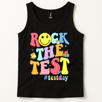 Rock The Test Testing Day Retro Motivational Teacher Student Tank Top
