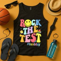 Rock The Test Testing Day Retro Motivational Teacher Student Tank Top