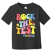 Rock The Test Testing Day Retro Motivational Teacher Student Toddler T-Shirt