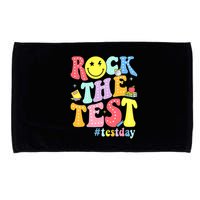 Rock The Test Testing Day Retro Motivational Teacher Student Microfiber Hand Towel