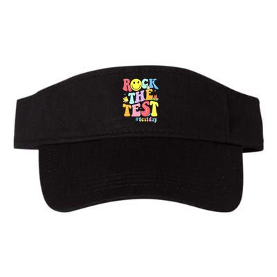 Rock The Test Testing Day Retro Motivational Teacher Student Visor