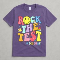 Rock The Test Testing Day Retro Motivational Teacher Student T-Shirt