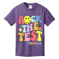 Rock The Test Testing Day Retro Motivational Teacher Student Kids T-Shirt