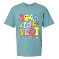 Rock The Test Testing Day Retro Motivational Teacher Student Sueded Cloud Jersey T-Shirt