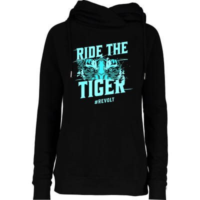 Ride The Tiger Revolt Against The Modern World Julius Evola Womens Funnel Neck Pullover Hood