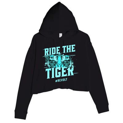 Ride The Tiger Revolt Against The Modern World Julius Evola Crop Fleece Hoodie