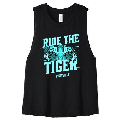 Ride The Tiger Revolt Against The Modern World Julius Evola Women's Racerback Cropped Tank