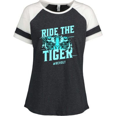 Ride The Tiger Revolt Against The Modern World Julius Evola Enza Ladies Jersey Colorblock Tee