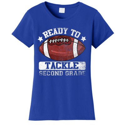 Ready To Tackle 2nd Second Grade Football Back To School Women's T-Shirt