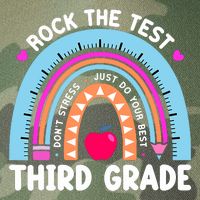 Rock The Test Day 3Rd Grade Teacher Third Grade Testing Day Legacy Tie Dye Trucker Hat