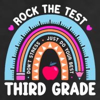 Rock The Test Day 3Rd Grade Teacher Third Grade Testing Day Cool Comfort Performance Bucket Hat