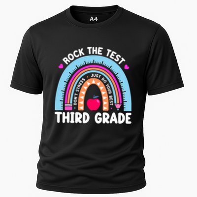 Rock The Test Day 3Rd Grade Teacher Third Grade Testing Day Performance Shirt