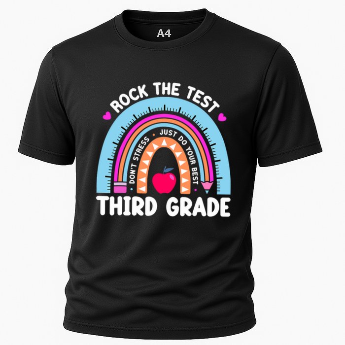 Rock The Test Day 3Rd Grade Teacher Third Grade Testing Day Performance Shirt