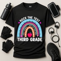Rock The Test Day 3Rd Grade Teacher Third Grade Testing Day Performance Shirt