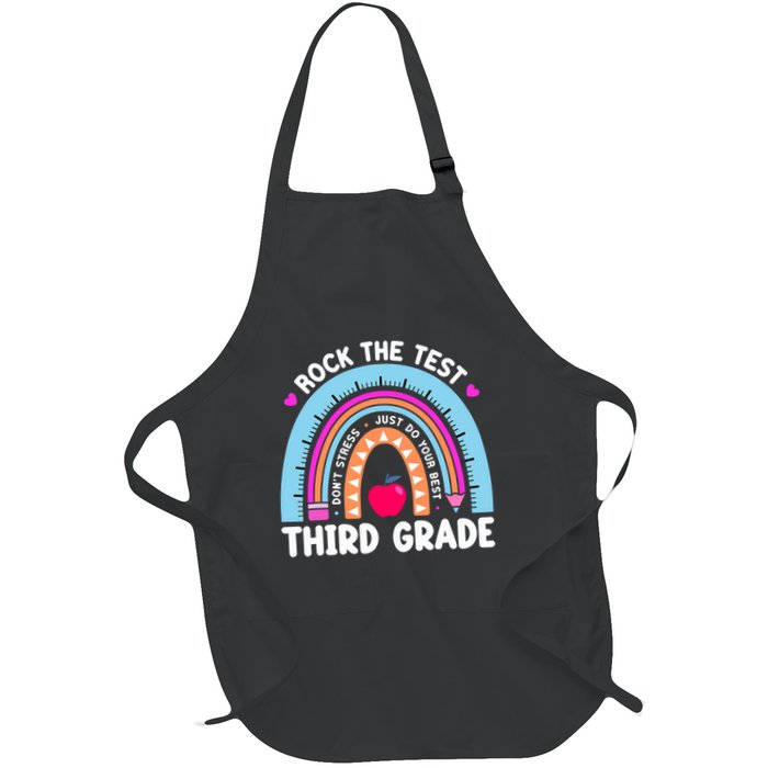 Rock The Test Day 3Rd Grade Teacher Third Grade Testing Day Apron