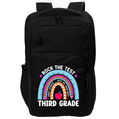 Rock The Test Day 3Rd Grade Teacher Third Grade Testing Day Impact Tech Backpack