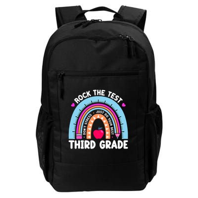 Rock The Test Day 3Rd Grade Teacher Third Grade Testing Day Daily Commute Backpack