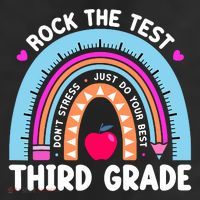 Rock The Test Day 3Rd Grade Teacher Third Grade Testing Day 11oz C Handle Ceramic Mug