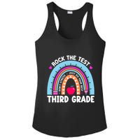 Rock The Test Day 3Rd Grade Teacher Third Grade Testing Day Ladies PosiCharge Competitor Racerback Tank