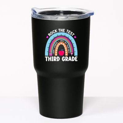 Rock The Test Day 3Rd Grade Teacher Third Grade Testing Day Tumbler