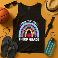 Rock The Test Day 3Rd Grade Teacher Third Grade Testing Day Tank Top