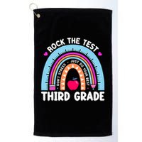 Rock The Test Day 3Rd Grade Teacher Third Grade Testing Day Golf Towel