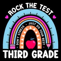 Rock The Test Day 3Rd Grade Teacher Third Grade Testing Day Wool Snapback Cap