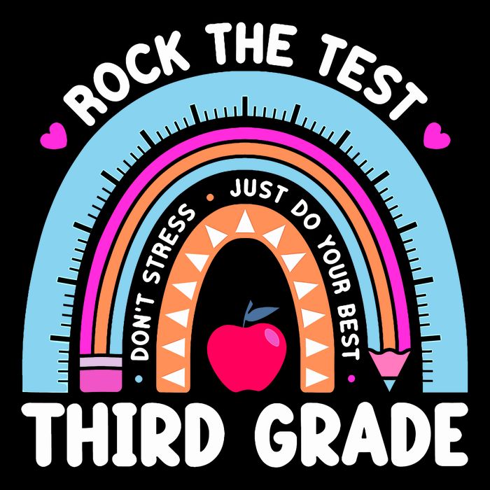 Rock The Test Day 3Rd Grade Teacher Third Grade Testing Day Wool Snapback Cap