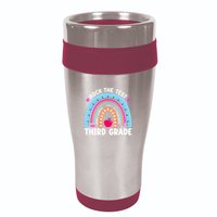 Rock The Test Day 3Rd Grade Teacher Third Grade Testing Day 16oz Travel Tumbler