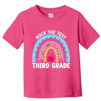 Rock The Test Day 3Rd Grade Teacher Third Grade Testing Day Toddler T-Shirt