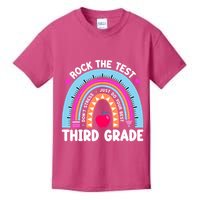 Rock The Test Day 3Rd Grade Teacher Third Grade Testing Day Kids T-Shirt