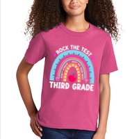 Rock The Test Day 3Rd Grade Teacher Third Grade Testing Day Kids T-Shirt