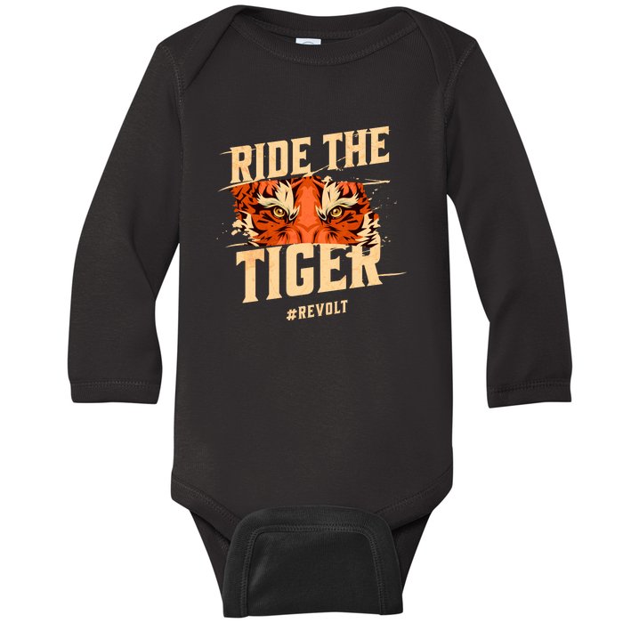 Ride The Tiger Revolt Against The Modern World Julius Evola Baby Long Sleeve Bodysuit