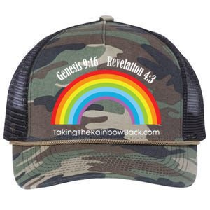 Revelation Taking The Rainbow Back Retro Rope Trucker Hat Cap