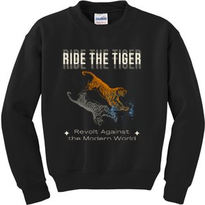 Ride The Tiger Julius Evola Revolt Against The Modern World Kids Sweatshirt