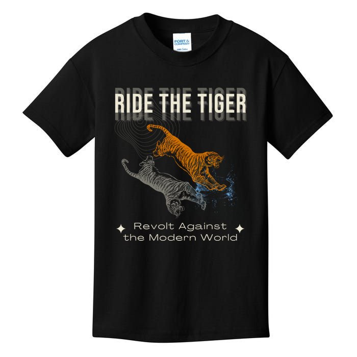 Ride The Tiger Julius Evola Revolt Against The Modern World Kids T-Shirt